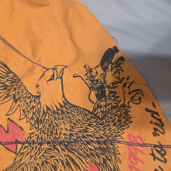 Occasion Orange Graphic Cropped Tee - Picture 6 of 7